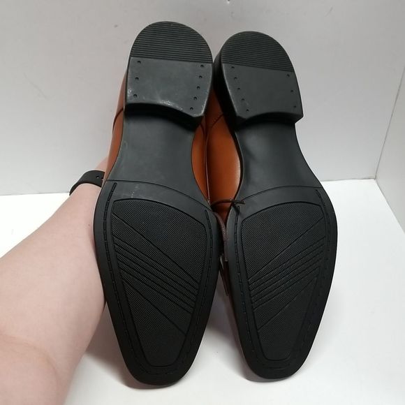 {Alfani} Cognac Brown Dress Oxford Shoes in Sizd 9.5 - Picture 11 of 12
